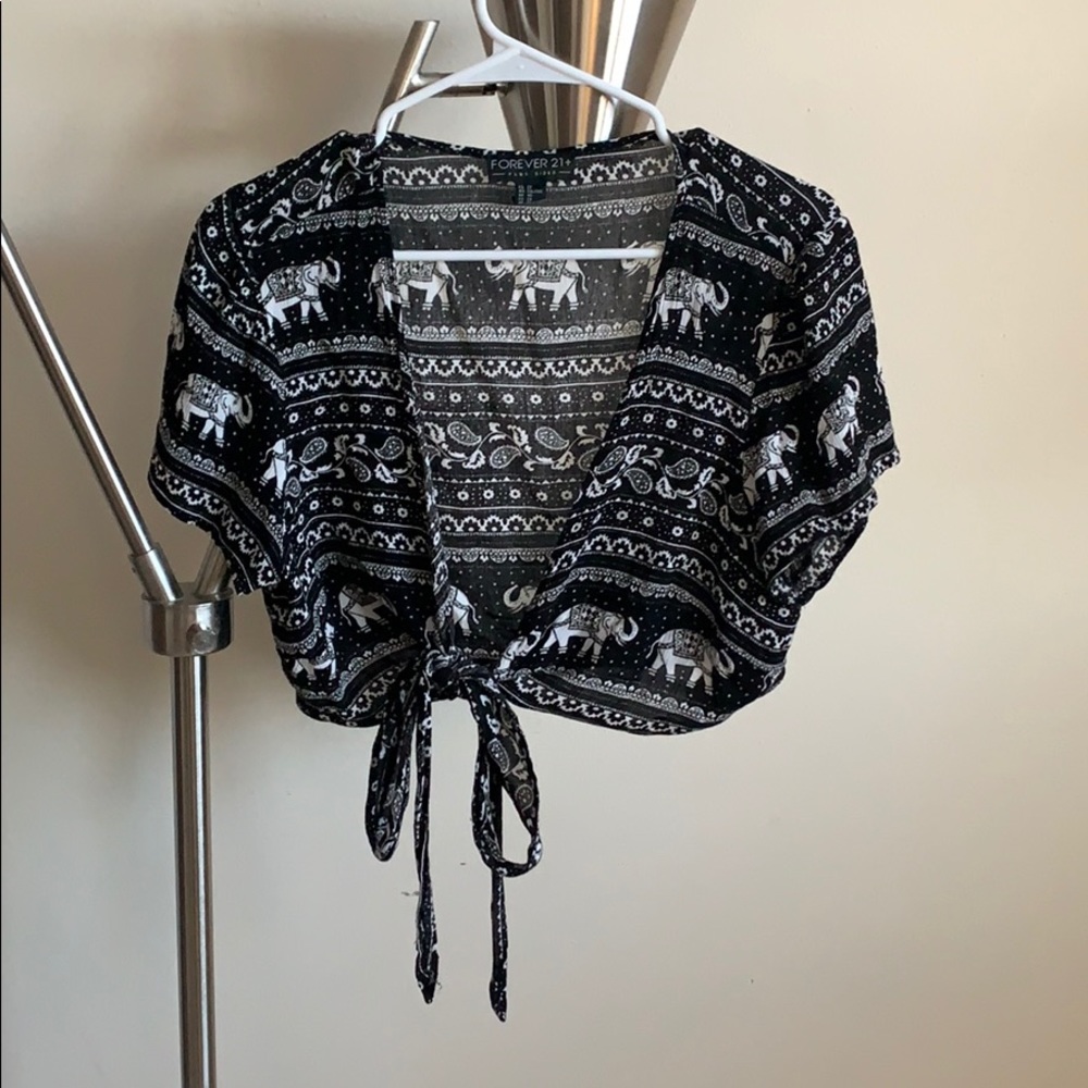 Forever21 front tie top
